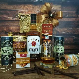 Dárkysimo Dárkový koš s Bourbon (whiskey) Jim Beam