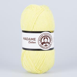 Bavlněná příze Madame cotton 006 citronová