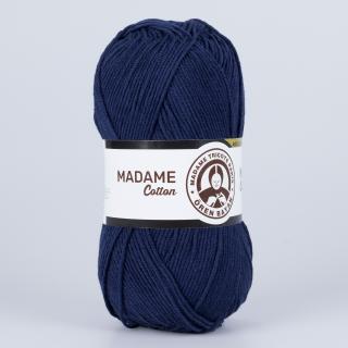 Bavlněná příze Madame cotton 011 tmavě modrá