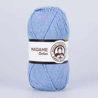 Bavlněná příze Madame cotton 013 střední modrá