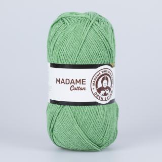 Bavlněná příze Madame cotton 018 střední zeleň