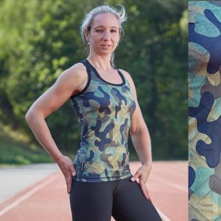 HighType sportovní tílko camo dámské Velikost: XL