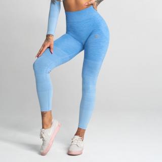 Legíny Gym Glamour Blue Ombre s vysokým pasem Velikost: L