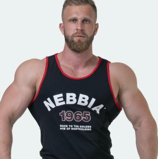 Tílko NEBBIA Old-school Muscle 193 černé Velikost: M