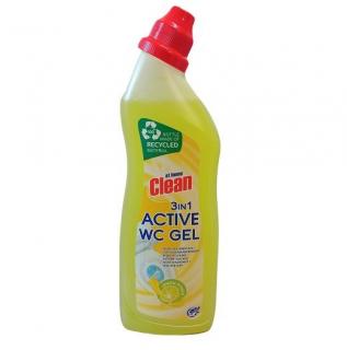 At Home Clean Active Gel WC gel na mytí WC 750ml Lemon - žlutý :: karton