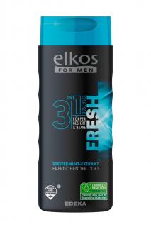 ELKOS spr.gel Men 3v1 Fresh Pfefferminz-Extrekt 300ml :: karton