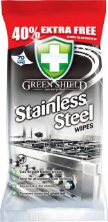 Green Shield Stainless 70ks - vlhčené ubrousky na nerezové plochy :: karton