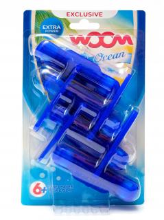 wOOm WC závěska 4x50g barvící - Ocean :: karton