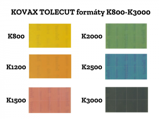 Kovax Tolecut brusný formát 29 x 35 mm Zrnitost: K2500