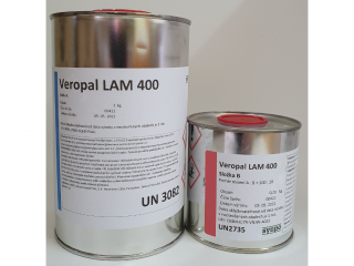 Veropal LAM 400 – pomalejší laminační epoxid Velikost balení: 1,28kg