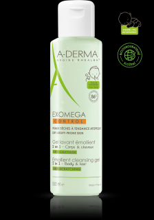 A-Derma Exomega Control Zvláčňující Mycí Gel 2V1 Velikost balení: 200 ml