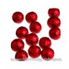 dekorace Glitter kuličky 1,5cm červená 15ks