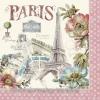 Paris ubrousky na decoupage vintage