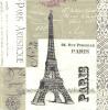 PARIS ubrousky na decoupage  vintage