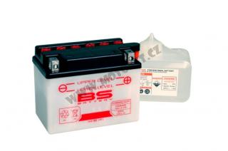 Konvenční motocyklová baterie BS-BATTERY BB12A-B (YB12A-B) Včetně balení kyseliny