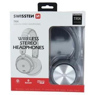 BLUETOOTH STEREO SLUCHÁTKA SWISSTEN TRIX STŘÍBRNO/ŠEDÁ