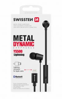 SLUCHÁTKA SWISSTEN EARBUDS DYNAMIC LIGHTNING YS500 ČERNÁ