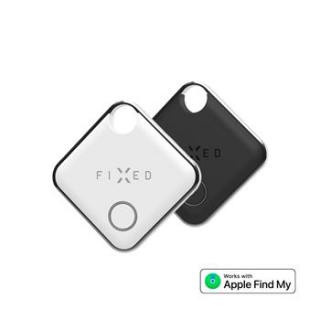 Smart tracker FIXED Tag s podporou Find My, 2 ks, černý + bílý