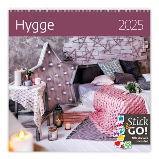 Nástěnný kalendář Hygge 2025 300x300 mm