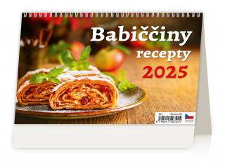 Stolní kalendář Babiččiny recepty 2025 226x139(30) mm