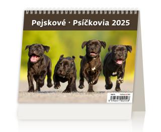 Stolní kalendář MiniMax Pejskové/Psíčkovia 2025 171x139(25) mm