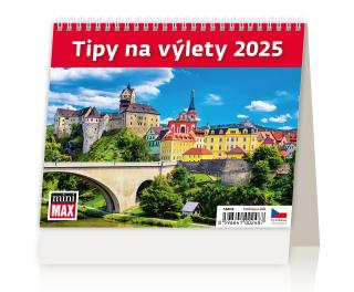 Stolní kalendář MiniMax Tipy na výlety 2025 171x139(25) mm