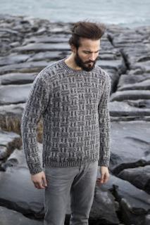 Pánský svetr z vlny Merino - Fisherman | VeVlnce.cz ✅ Velikost: XL, Barva: Clay