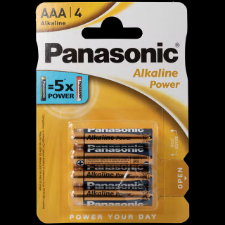 Baterie AAA/LR03 Panasonic, 4 ks (blistr) (Baterie AAA/LR03 Panasonic, 4 ks (blistr))