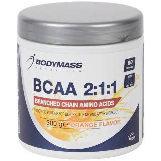 BCAA prášek Bodymass Pomeranč (BCAA 2:1:1 prášek Bodymass Pomeranč 300 g)