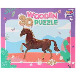 Dřevěné 3D puzzle Kids Kingdom (Dřevěné 3D puzzle Kids Kingdom různé druhy)