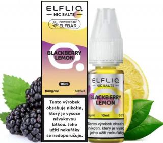 ELFLIQ Nic SALT Blackberry Lemon 10ml (ELFLIQ Nic SALT Blackberry Lemon 10ml - Čerstvě utržené šťavnaté borůvky)