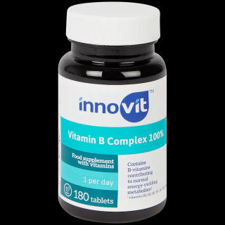 Innovit Vitamin B Complex 100% 180 tablet (Výživový doplněk s vitamíny, mimo jiné B1, B2 a B3)