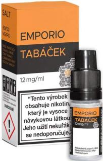 Liquid Emporio SALT Tobacco (Tabáček) 10ml (Liquid Emporio SALT Tobacco (Tabáček) 10ml - Směs tradičních tabáků s jemnou dochutí vanilky)