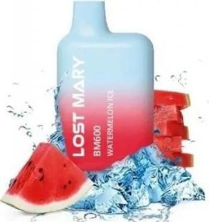 LOST MARY BM600 Watermelon Ice 20mg  (LOST MARY BM600 elektronická cigareta s příchutí ledového vodního melounu 20mg )