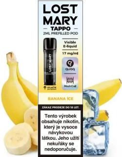 Lost Mary Tappo Banana Ice 17mg (Předplněná cartridge LOST MARY TAPPO o objemu 2ml s příchutí ledového banánu)