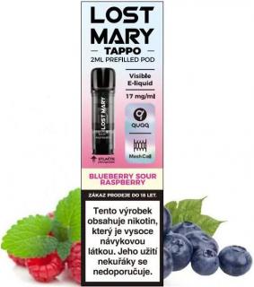 Lost Mary Tappo Blueberry Sour Raspberry 17mg  (Předplněná cartridge LOST MARY TAPPO o objemu 2ml s příchutí maliny )