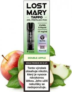 Lost Mary Tappo Double Apple 17mg (Předplněná cartridge LOST MARY TAPPO o objemu 2ml s příchutí zelených a červených jablek)