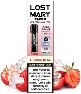 Lost Mary Tappo Strawberry Ice 17mg (Předplněná cartridge LOST MARY TAPPO o objemu 2ml s příchutí ledové jahody)