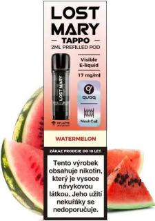 Lost Mary Tappo Watermelon 17mg (Předplněná cartridge LOST MARY TAPPO o objemu 2ml s příchutí vodního melounu)