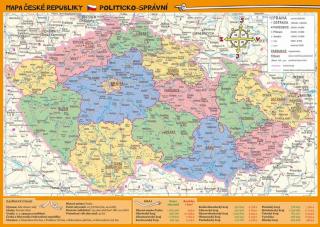 Mapa České republiky – zeměpisná a politicko-správní (Mapa České republiky – zeměpisná a politicko-správní)