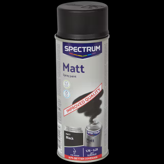 Matná barva ve spreji Spectrum černá 400 ml (Matná barva ve spreji Spectrum černá 400 ml)