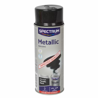 Metalická barva ve spreji Spectrum černá 400 ml (Metalická barva ve spreji Spectrum černá 400 ml)