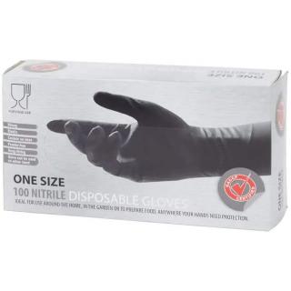 Nitrile rukavice (Nitrile rukavice - 100 ks black)