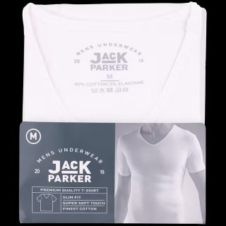 Pánské tričko Jack Parker M bílé (Pánské tričko Jack Parker velikosr M bílé)