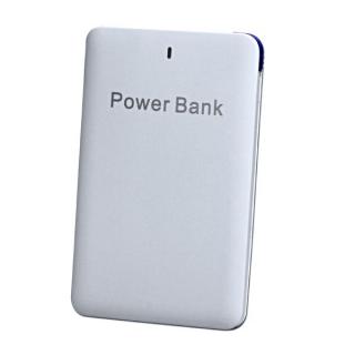 Powerbanka, slim, Li-ion, 5V, 2500mAh, nabíjení mobilních telefonů aj., SLIM, microUSB a lightning konektor, bílá (Powerbanka, slim, Li-ion, 5V, 2500mAh, nabíjení mobilních telefonů aj., SLIM, microUSB a lightning konektor, bílá)