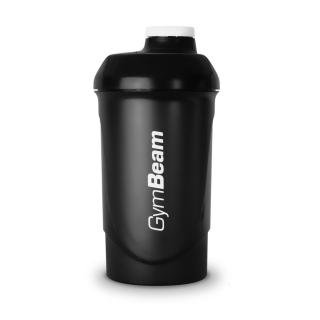 Šejkr černý All-Black 700 ml - GymBeam (Šejkr černý All-Black je stylový a praktický šejkr o objemu 700 ml)