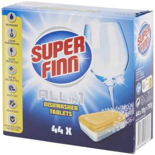 Tablety do myčky na nádobí Superfinn All-in-1 (Tablety do myčky na nádobí Superfinn All-in-1 - 44 kusů)