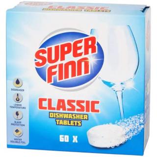 Tablety do myčky na nádobí Superfinn Classic (Tablety do myčky na nádobí Superfinn Classic 60 kusů)