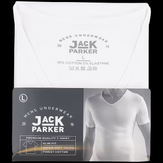 Tričko Jack Parker velikost L bílé (Tričko Jack Parker velikost L bílé)