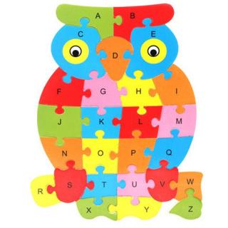 Vzdělávací dřevěné puzzle - Sova (Vzdělávací dřevěné puzzle - Sova)